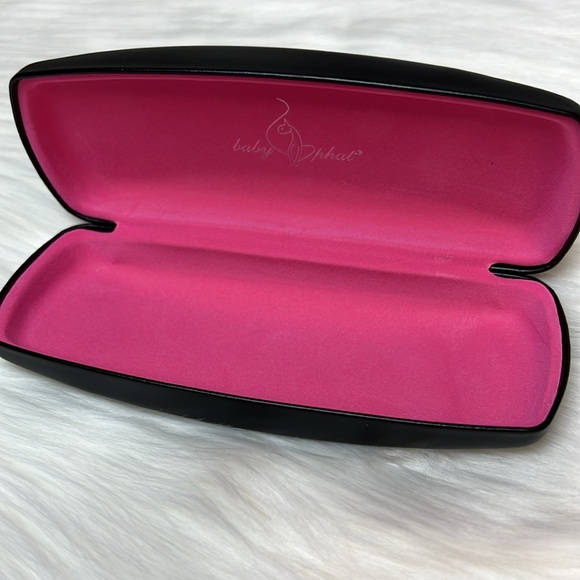 NWOT Baby Phat Black & Pink Hard Shell Sunglasses Eye Glasses Case - Picture 2 of 6